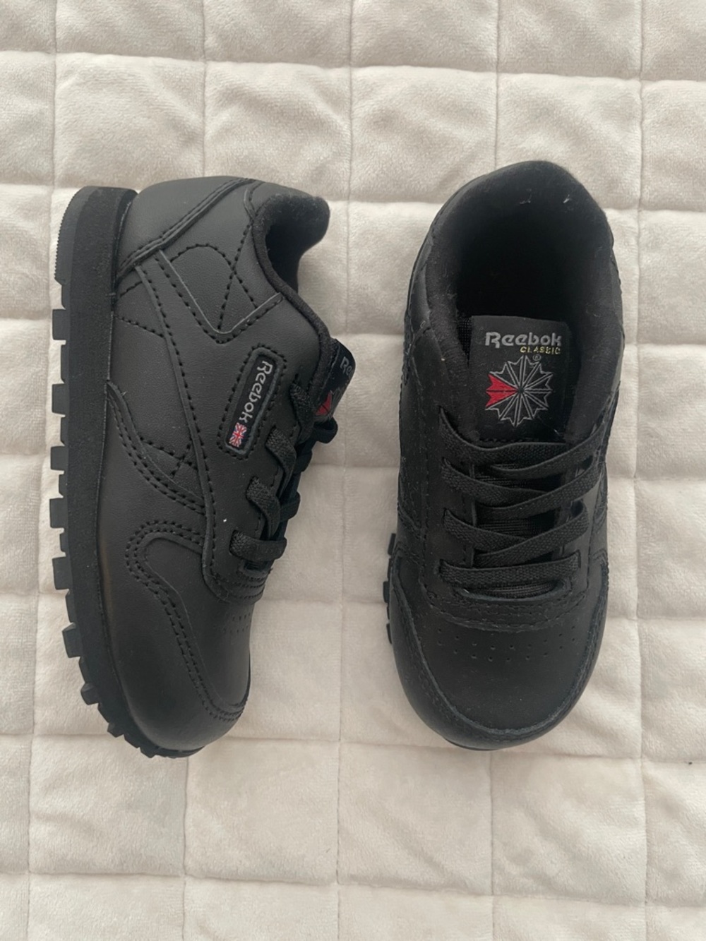 Reebok Kids Black Classic Sneakers